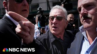 You are gangsters Robert De Niro clashes with Trump supporters in New York [upl. by Cristen]