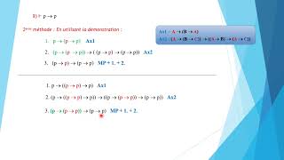 EXERCICE 11 série2 Démonstration de théorèmes du calcul propositionnel [upl. by Kcirrej]