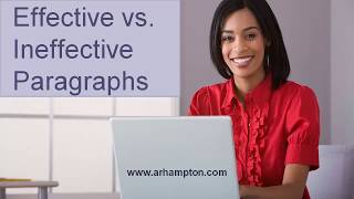 Effective vs Ineffective Paragraphs Grammar Tutorial [upl. by Hadihahs]