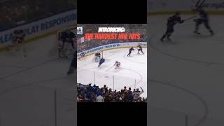 The HARDEST NHL HITS ☠️ hockey ice nhl [upl. by Mariken]