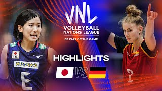 🇯🇵 JPN vs 🇩🇪 GER  Highlights Week 2  Womens VNL 2023 [upl. by Eirojram130]