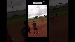 Mens usssa softball tournament home run raining [upl. by Baxie3]