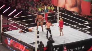 Dolph Ziggler Returns to Attack Rusev Live [upl. by Noreik]