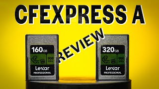 Lexar CFexpress Type A 160320GB Cards Review [upl. by Pihc]