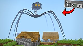 i Found Horror GIANT SPIDER 😰 in Minecraft  Minecraft Horror Video [upl. by Llenrrad]