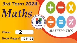 Level 2 ll Maths ll Third term 2024  PP124125 [upl. by Robbert]