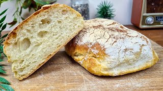 Ciabatta Bread  No kneading  Be sure to try Italian Bread [upl. by Lussi]