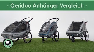 Großer Qeridoo Fahrradanhänger Vergleich  QUPA  Sportrex  Kidgoo [upl. by Haldis]