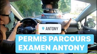 PERMIS PARCOURS EXAMEN ANTONY [upl. by Ayrolg]