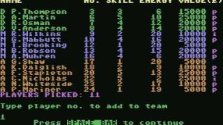 c64 Football Manager 1984 [upl. by Ecela]