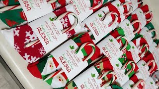 HOW TO Sock Party Favors for School Christmas Party Exchange [upl. by Krid429]