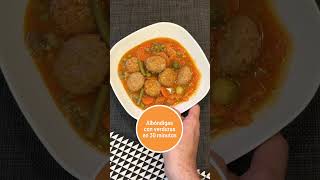 Albóndigas con verduras en 30 minutos Shorts [upl. by Cimah]