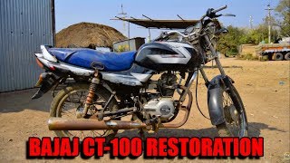 Bajaj CT 100 Restoration  Part 1 Disassembly [upl. by Nyltiak]