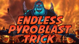 Fire Mage Endless Instant Pyroblast Trick Explanation by Cartoonz  Mists of Pandaria [upl. by Ellehcer]