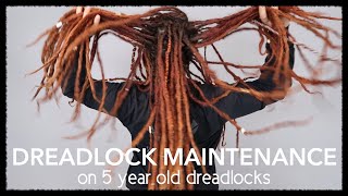 CROCHET MAINTENANCE  5 Year Old Dreadlocks [upl. by Rafaello]