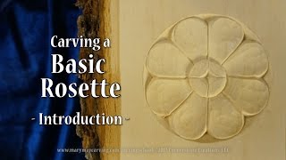 Carving a Basic Rosette  Introduction [upl. by Ezra]