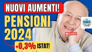 ISTAT AUMENTI PENSIONI e RIVALUTAZIONE Pensione 2024 inaspettatamente Modificata Scopri le NOVITÀ [upl. by Ailene]