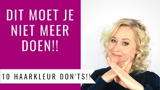 10 DONTS BIJ HAARKLEUREN  DIT KUN JE BETER NIET MEER DOEN MET JE HAARKLEUR  Dazzling Beauty [upl. by Eanad287]