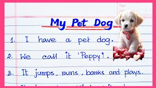 10lines on My Pet Dog 🐕 in English  Paragraph on Dog  My pet Dog essay in english [upl. by Aihtnis]