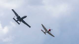 A10 Thunderbolt II Demo amp Heritage Flight Tribute Video [upl. by Aihsotal]