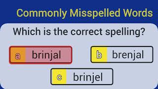 Commonly misspelled wordsEnglish grmmar challenge [upl. by Pinette]