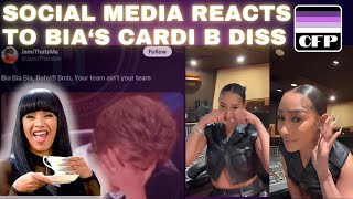 Social Media Reacts to New Cardi B Diss Song by BIA [upl. by Ailenroc]