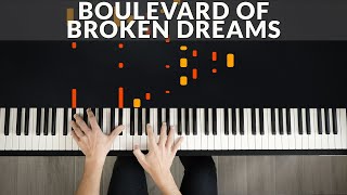 Boulevard Of Broken Dreams  Green Day  Tutorial of my Piano Cover [upl. by Darcy]