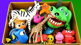 Learn Wild Zoo Animal Toys For Kids Learn Animal Names [upl. by Shwalb]