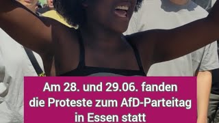 Rückblick Proteste zum AFDParteitag im Essen 2024 [upl. by Pears]