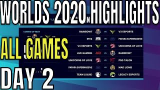 Worlds 2020 Play Ins Day 2 Highlights ALL GAMES  Group Standings  Lol World Championship 2020 [upl. by Uziel477]