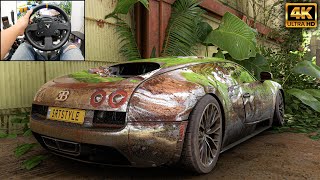 Rebuilding Bugatti Veyron  Forza Horizon 5  Thrustmaster TX gameplay [upl. by Edora398]