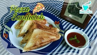 Pizza Sandwich Recipe in UrduPizza Sandwich in Sandwich MakerCheese sandwich recipe in urdu [upl. by Ilyssa923]