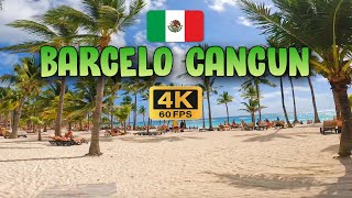 Barcelo Resort Cancun Mexico 🇲🇽 4K60fps [upl. by Wilkins]