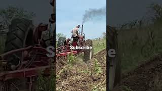 Plowing With Farmall 400 Diesel tractor [upl. by Wj526]