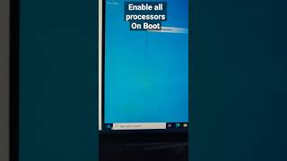 Enable all processors on boot in Windows SHORTS [upl. by Anan813]