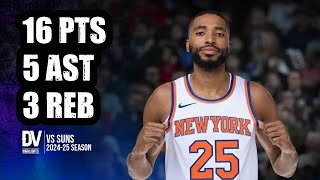 Mikal Bridges vs Suns 16 pts 5 ast 3 reb  Nov 20 2024  Regular Season [upl. by Scholz]