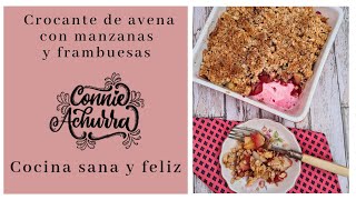 Crocante de avena con manzanas y frambuesas [upl. by Inol718]