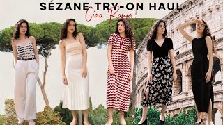 Sézane Ciao Roma Collection  Try On Haul and Review  Spring 2024 French Parisian Style Outfits [upl. by Elata]