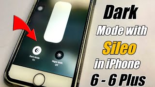 Get Dark Mode in iPhone With Sileo Tweaks  NO COMPUTER [upl. by Durston]