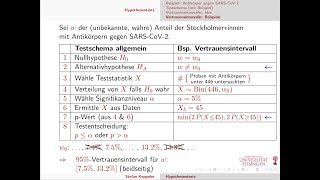 Hypothesentests 3  95Vertrauensintervall beidseitig [upl. by Aneela]