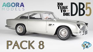 Agora Models 007 Aston Martin DB5 from James Bond No Time To Die 18 scale diecast pack 8 build [upl. by Ynnoj]