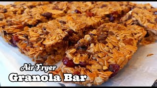 Air Fryer Granola Bars  Healthy Granola Bar Recipe [upl. by Alisia]