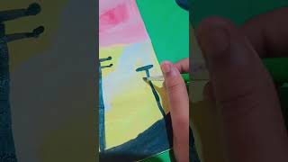 Diy scenery Painting🌿🌅drawing scenerydrawing [upl. by Vacla308]