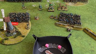 Warmaster Revolution Battle Report 2000pt Lizardmen Vs High Elves Take and Hold scenario [upl. by Misak]