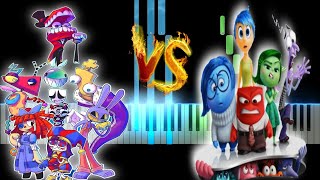 Inside Out 2 Vs The Amazing Digital Circus Theme Piano Tutorial [upl. by Janette]