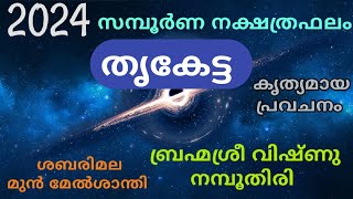 തൃകേട്ട നക്ഷത്രഫലം 2024  Thriketta [upl. by Pompei]