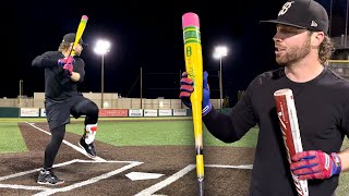 Victus PENCIL Bat vs Marucci CatX Connect  BBCOR Baseball Bat Review winner faces THE GOODS [upl. by Annaehs903]