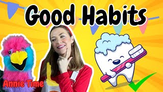 Toddler Learning Video  Good habits  Educational Videos for Toddlers 🚿🦷🍎 [upl. by Barnebas]