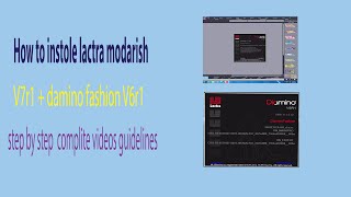 how to install lectra modaris v7r1  damino fashion v6r1 lactrav7r1 pattern patternmarking [upl. by Kristy]