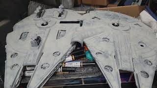 MPC Millennium Falcon 172 Scale Part 5b Painting Part 2 [upl. by Anawt]